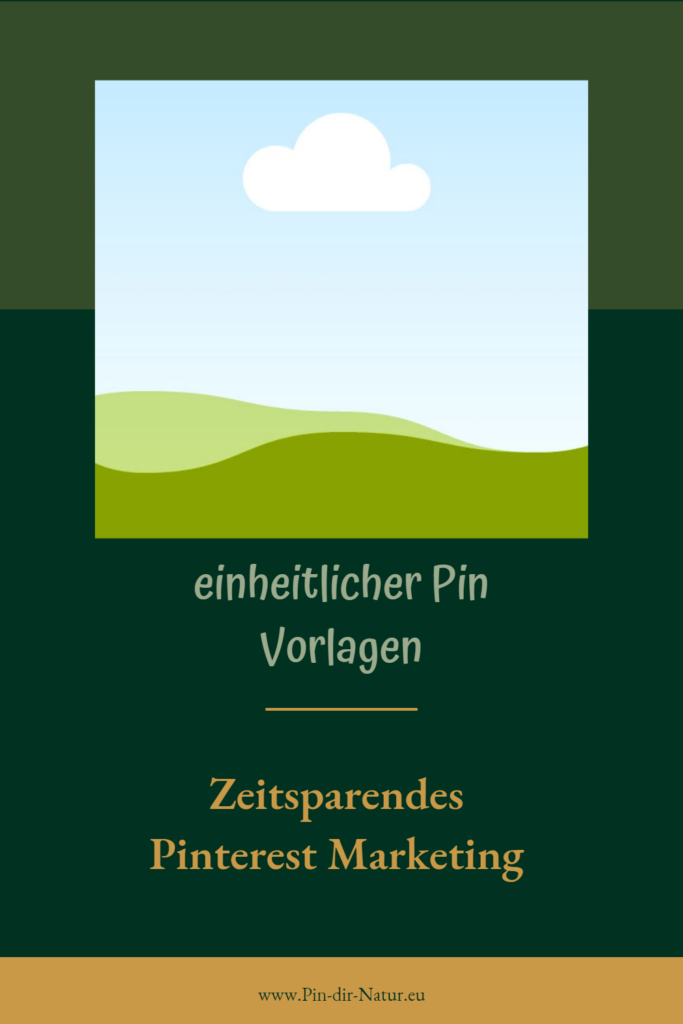 Pin Vorlage mit Bild und Text