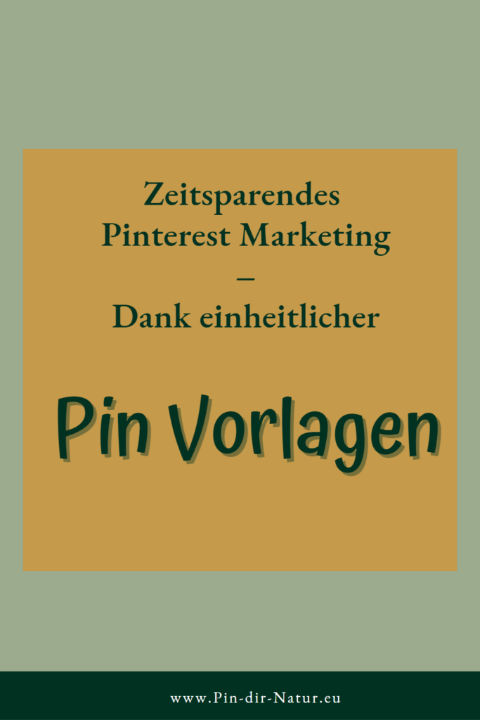 Pin Vorlage nur mit Text
